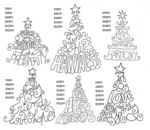 Stickserie - Wunschbäume